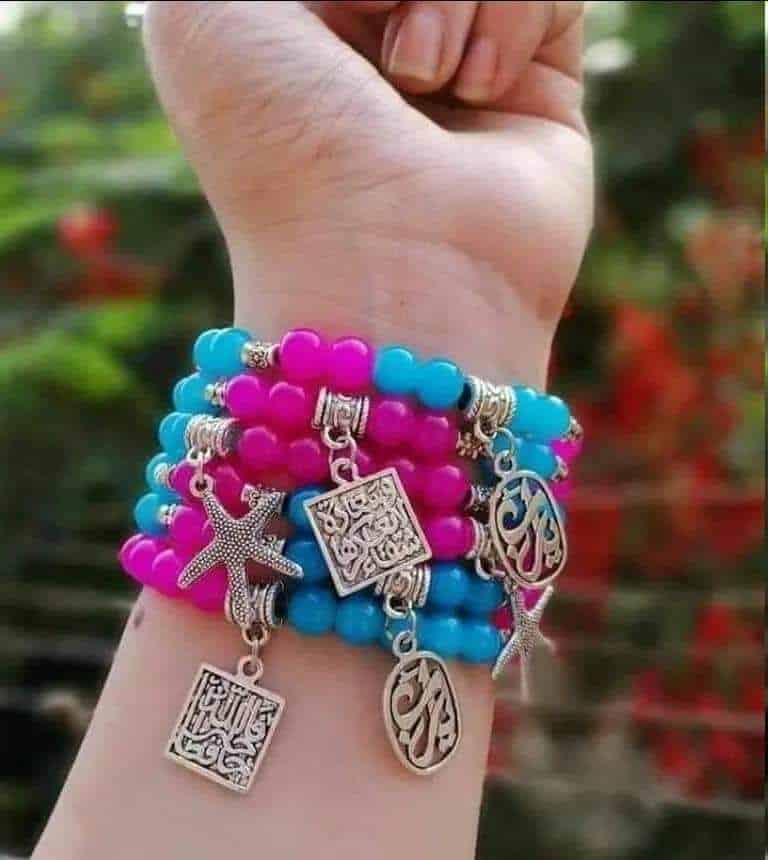 طقم أساور لولي ألوان 6 قطع