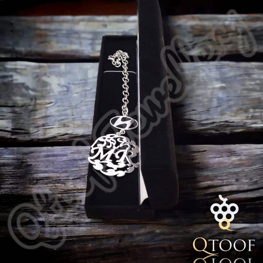 ميدالية قطعتين بلوجو العربيه - فضة سويسري 925, فضي