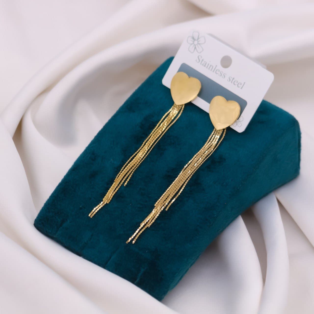 حلق ستانلس قلب طويل