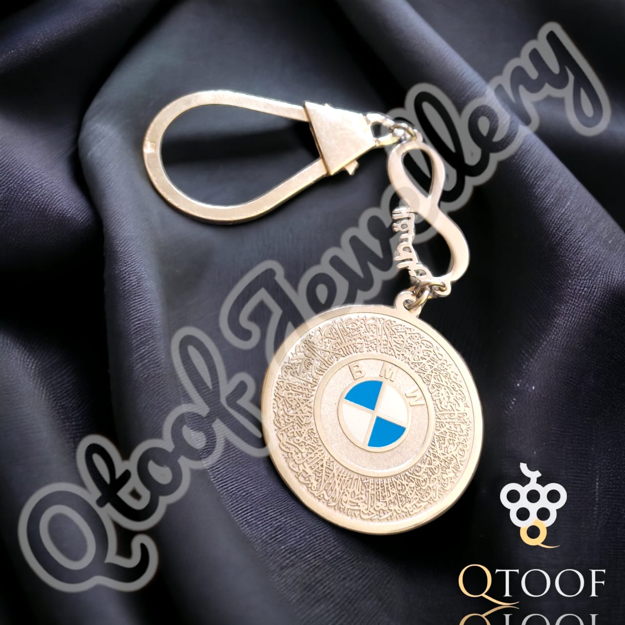 ميدالية قطعتين بلوجو العربيه - فضة سويسري 925, فضي