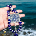 سبحة كريستال ازرق